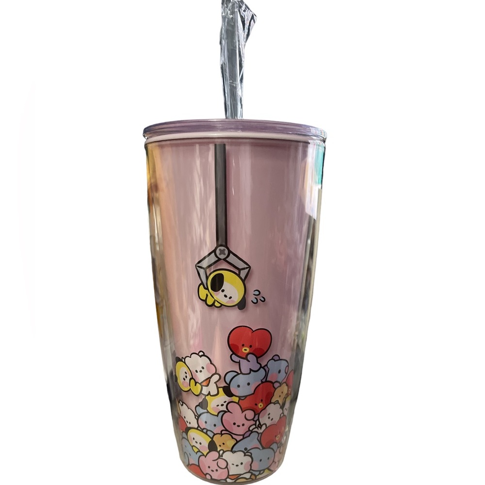 BTS Double wall Coldcup /Line Friends /24 onz . 💜/BT21